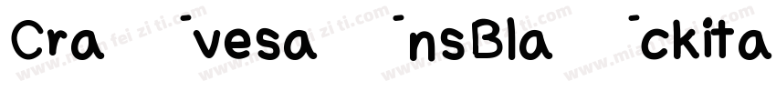Cravesans Blackitali字体转换